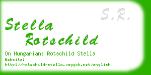 stella rotschild business card